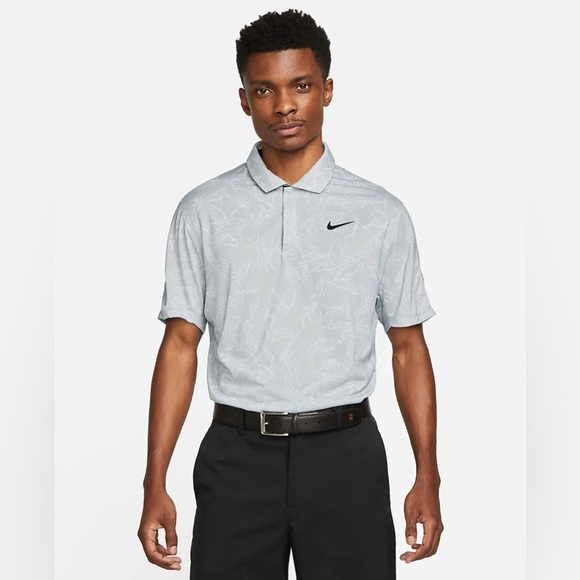 Nike Other - TW Tiger Woods Men's Nike Dri-FIT ADV Golf Polo Light Smoke Gray DX6092-077 Lrg